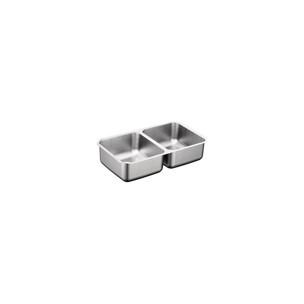 31-1/4"X18" Stainless Steel 20 Gauge Double Bowl Sink